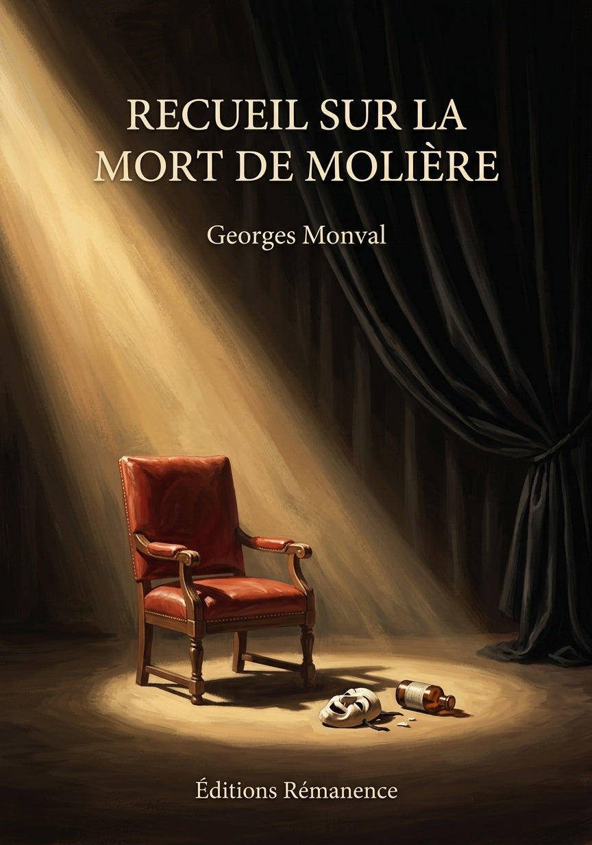 Livre Recueil sur la mort de Molière par Georges Monval - Couverture - Editions Remanence