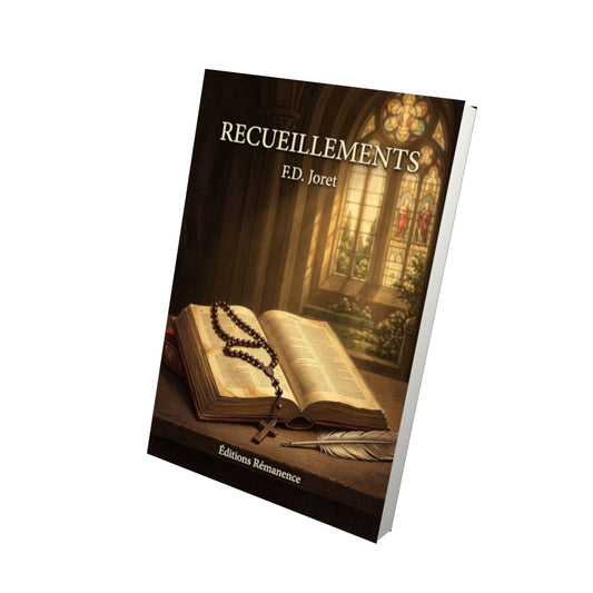 Livre Recueillements - F.D. Joret - Vue 3D - Editions Remanence