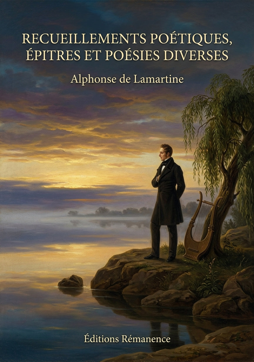 Livre Recueillements poétiques, épitres et poésies diverses par Alphonse de Lamartine - Couverture - Editions Remanence