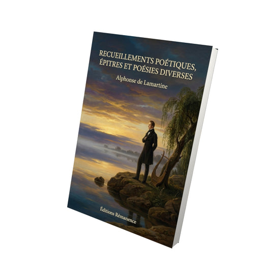 Livre Recueillements poétiques, épitres et poésies diverses par Alphonse de Lamartine - Vue 3D - Editions Remanence