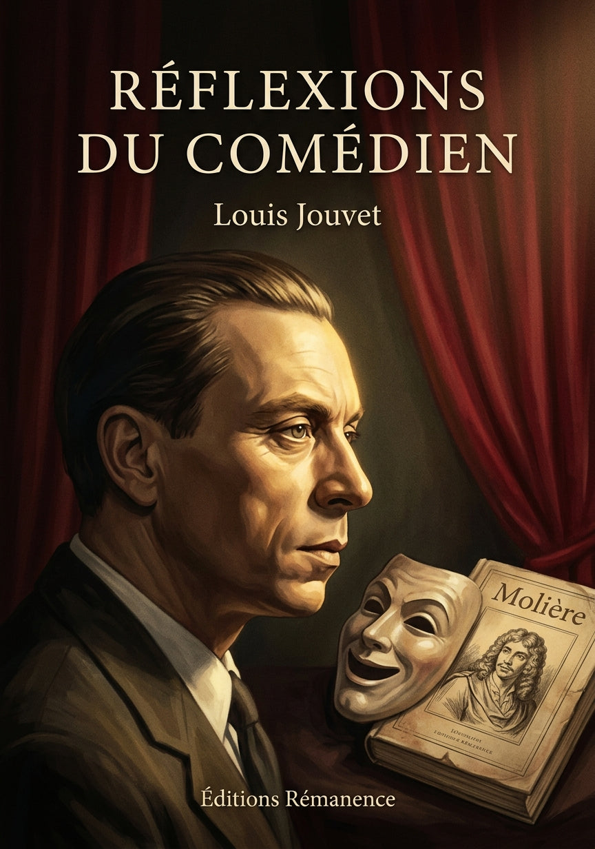 Livre Réflexions du comédien par Louis Jouvet - Couverture - Editions Remanence