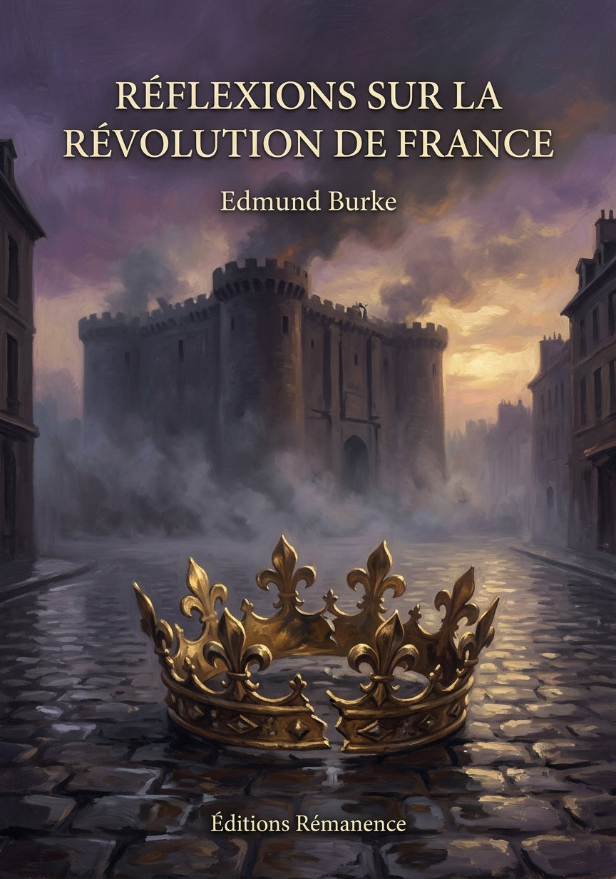 Livre Réflexions sur la Révolution de France par Edmund Burke - Couverture - Editions Remanence