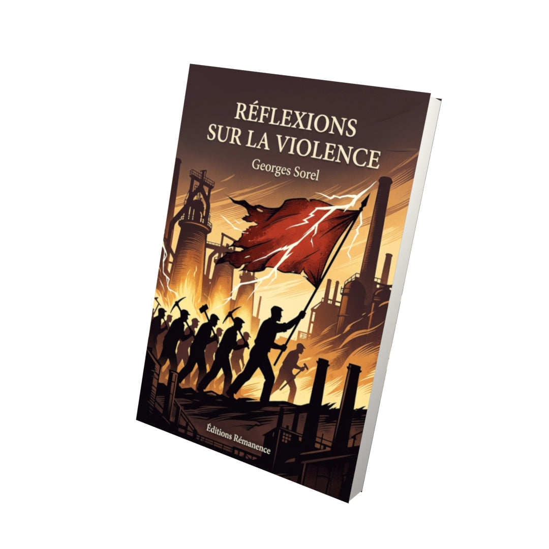 Livre Réflexions sur la violence par Georges Sorel - Vue 3D - Editions Remanence