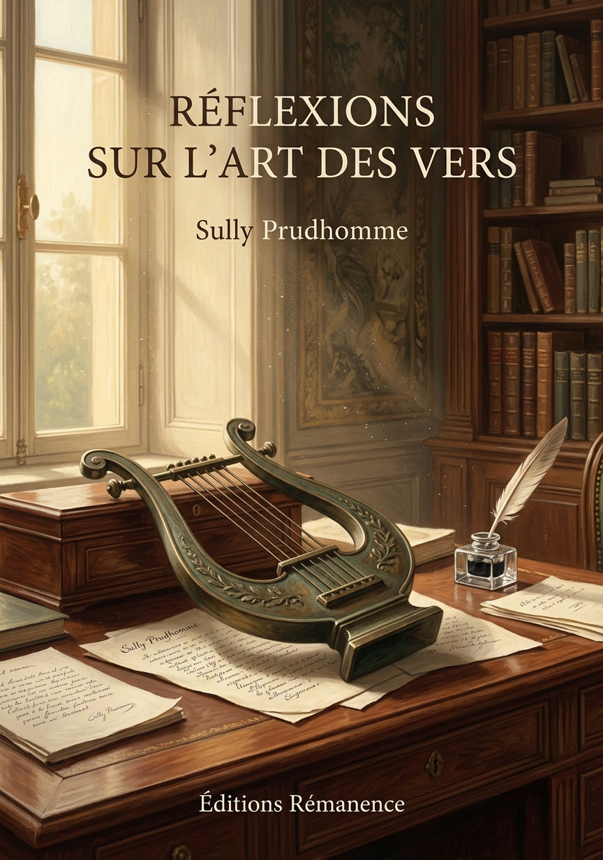 Livre Réflexions sur l’Art des Vers par Sully Prudhomme - Couverture - Editions Remanence