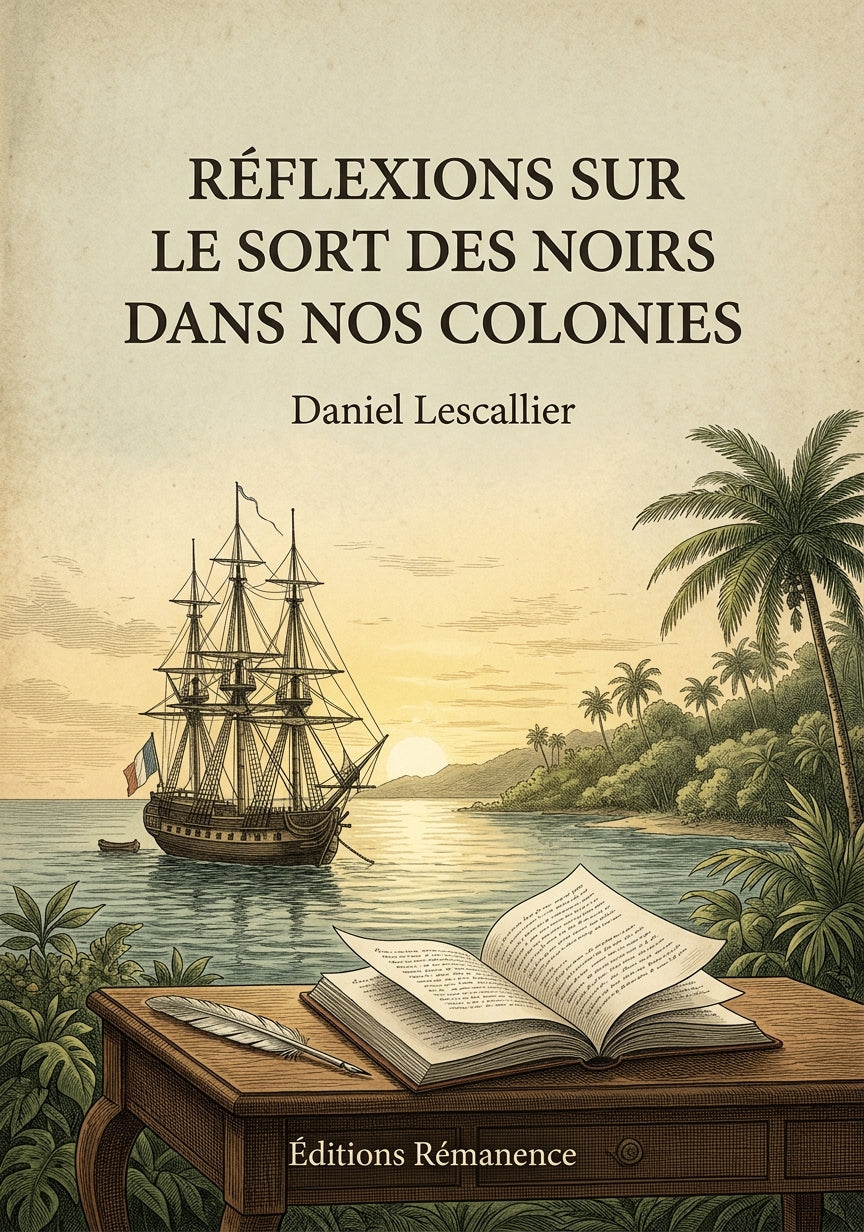 Réflexions sur le sort des Noirs dans nos colonies - Daniel Lescallier (Couverture)