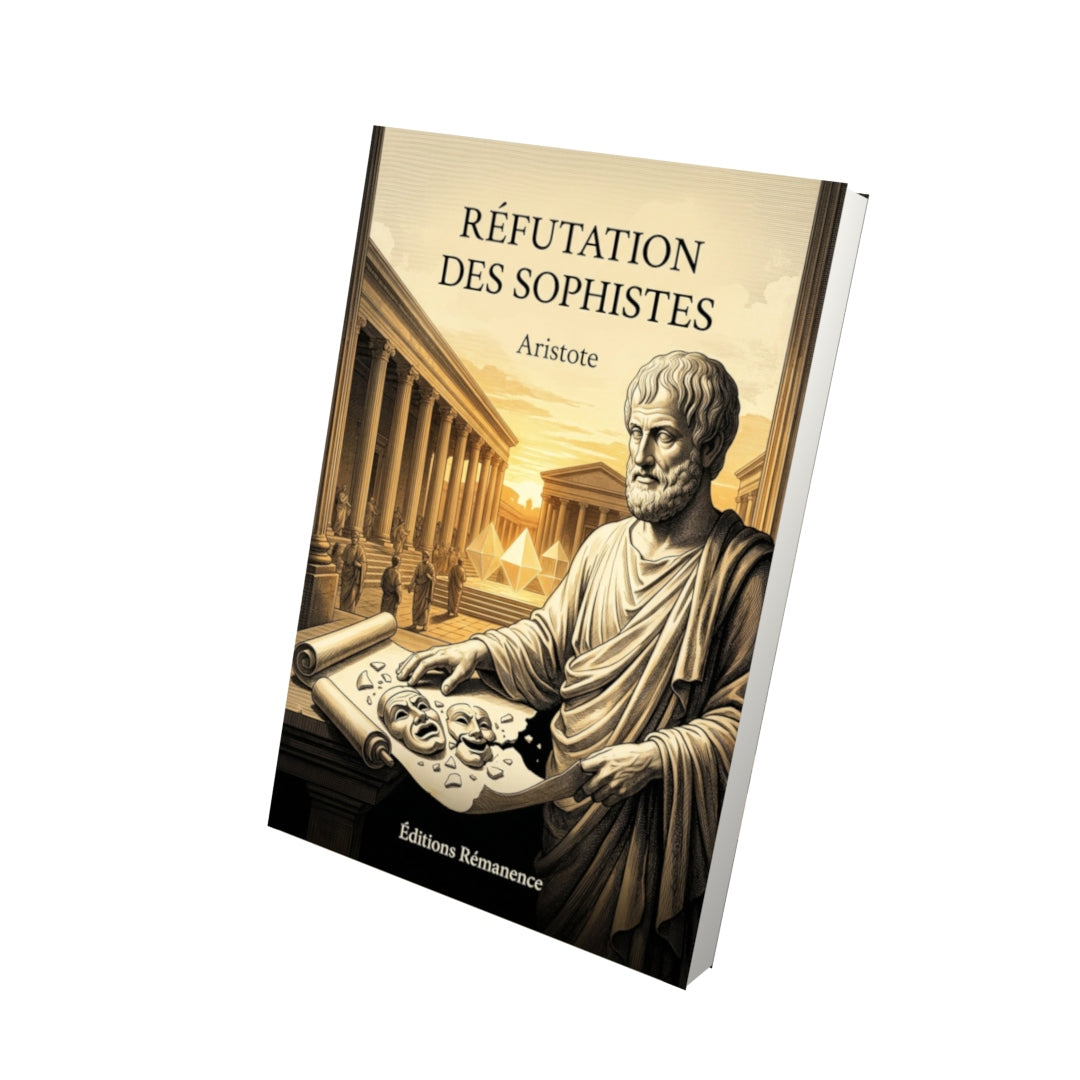 Livre Réfutation des sophistes - Aristote - Vue 3D - Editions Remanence
