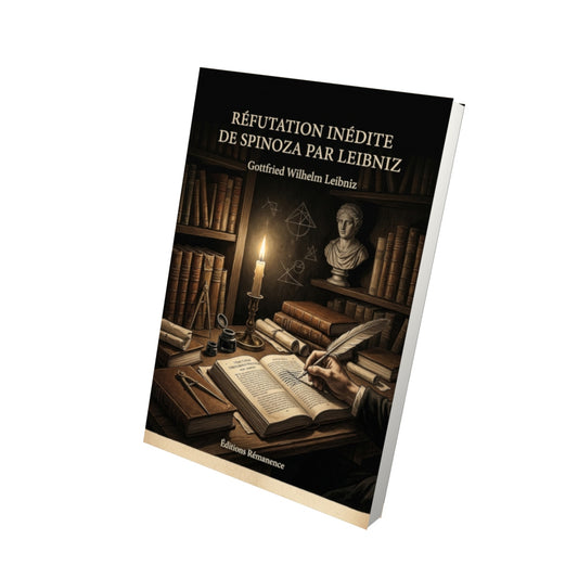 Livre Réfutation inédite de Spinoza par Leibniz par Gottfried Wilhelm Leibniz - Vue 3D - Editions Remanence