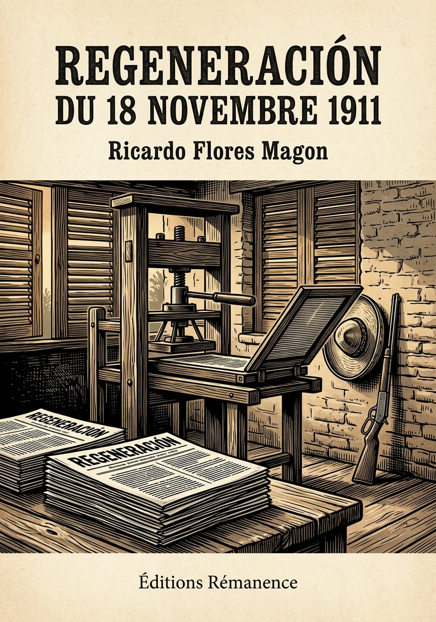 Livre Regeneración du 18 novembre 1911 par Ricardo Flores Magon - Couverture - Editions Remanence