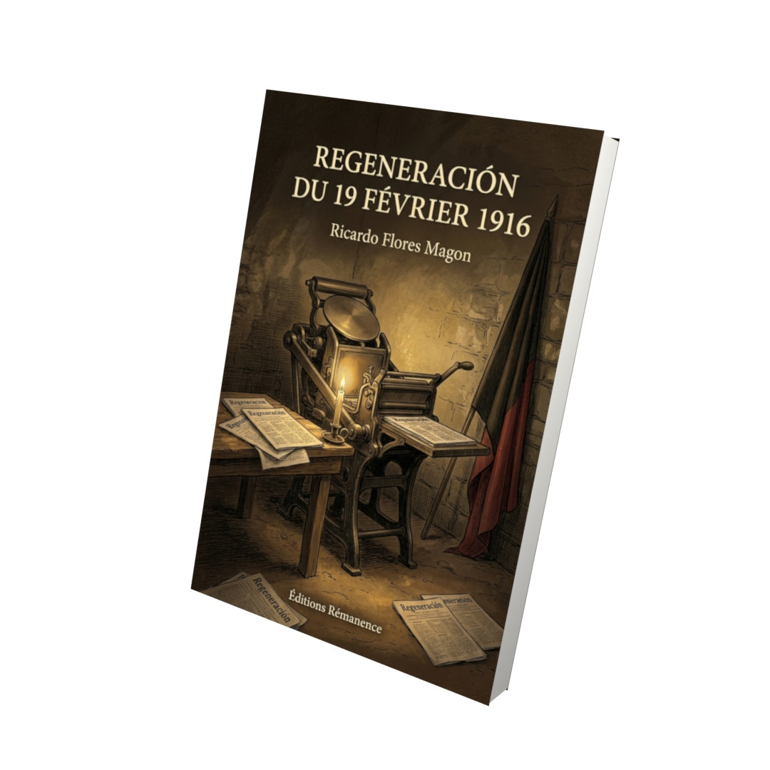 Livre Regeneración du 19 février 1916 par Ricardo Flores Magon - Vue 3D - Editions Remanence