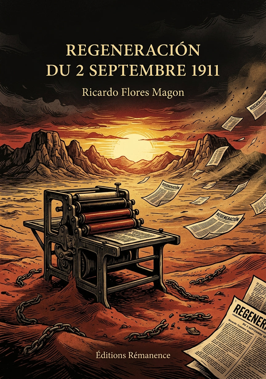 Livre Regeneración du 2 septembre 1911 par Ricardo Flores Magon - Couverture - Editions Remanence