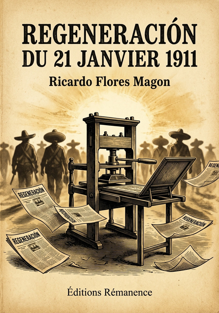 Livre Regeneración du 21 janvier 1911 par Ricardo Flores Magon - Couverture - Editions Remanence