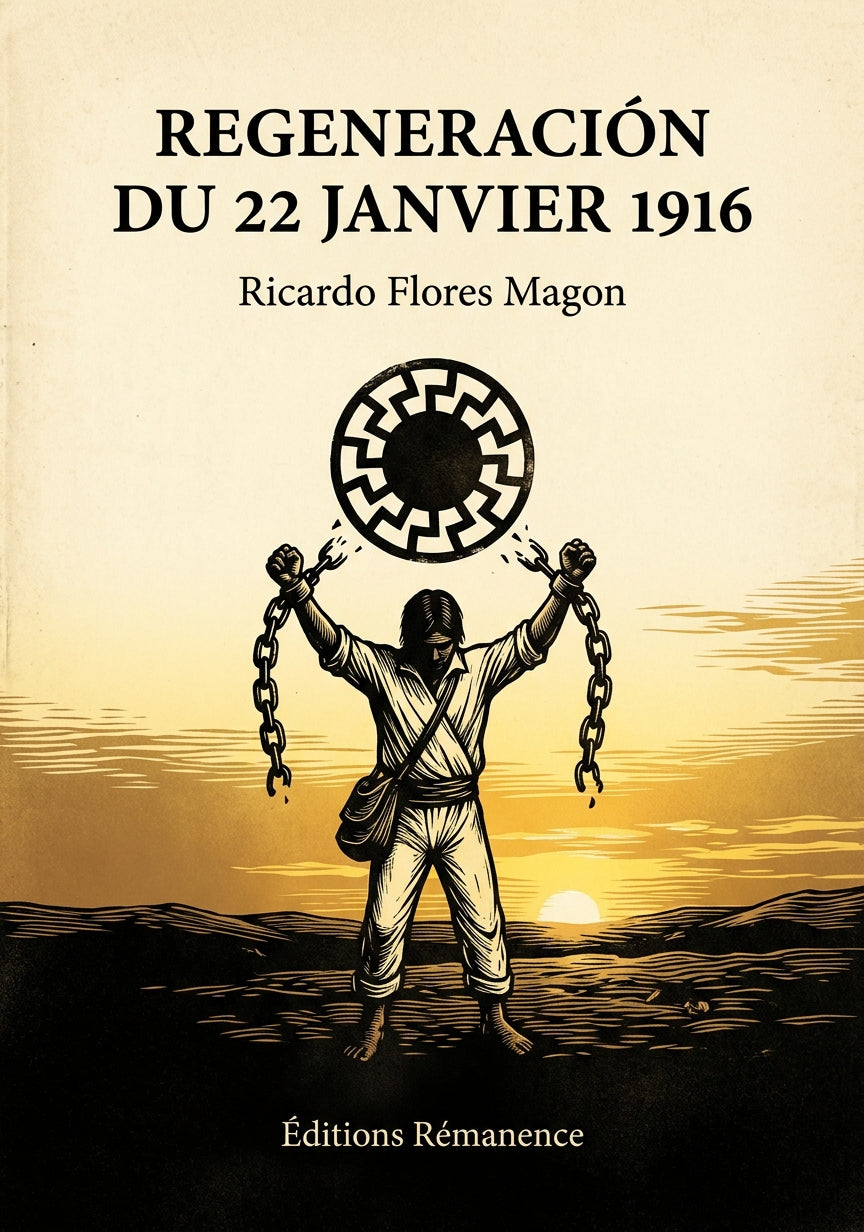 Livre Regeneración du 22 janvier 1916 par Ricardo Flores Magon - Couverture - Editions Remanence