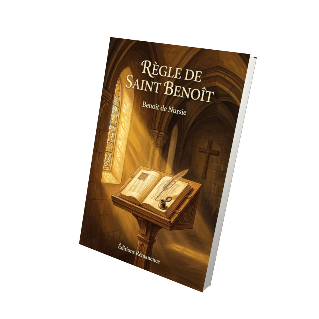 Livre Règle de saint Benoît par Benoît de Nursie - Vue 3D - Editions Remanence
