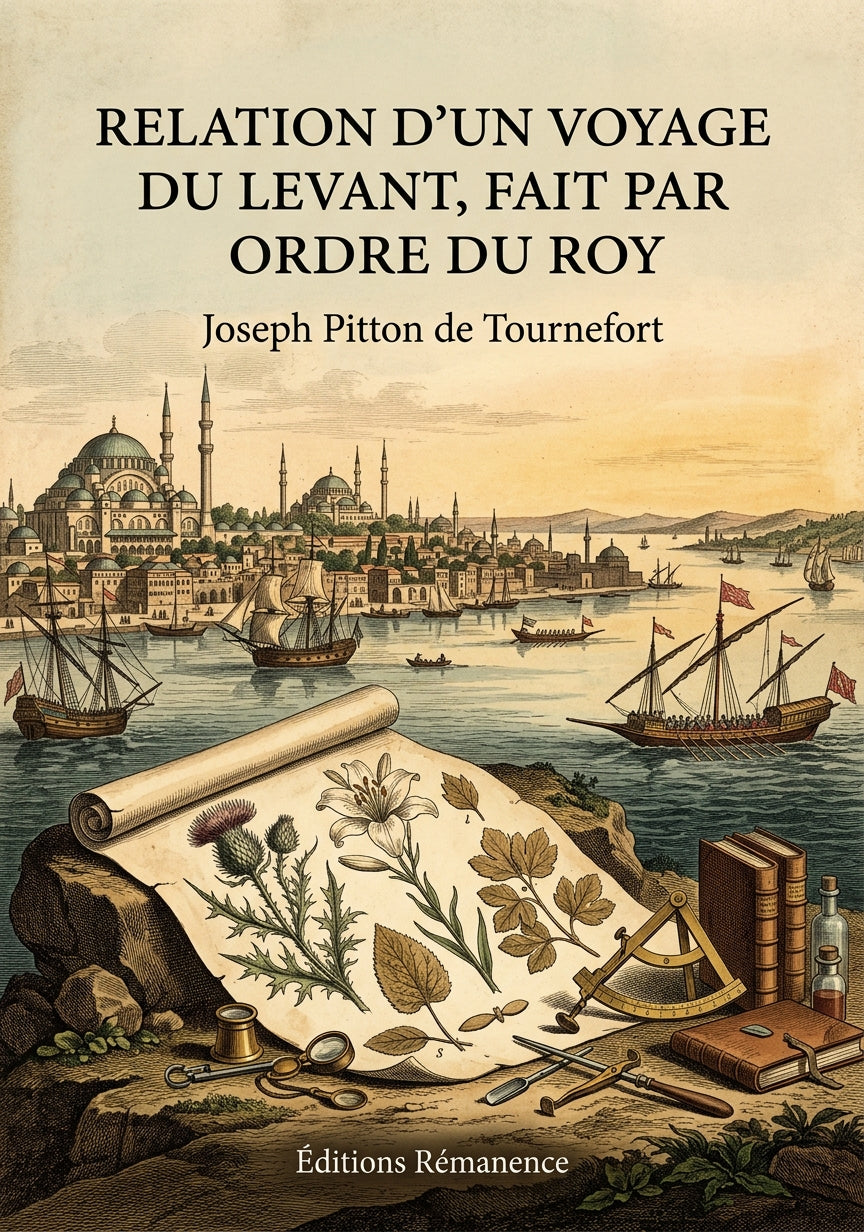 Livre Relation d’un voyage du Levant, fait par ordre du Roy par Joseph Pitton de Tournefort - Couverture - Editions Remanence