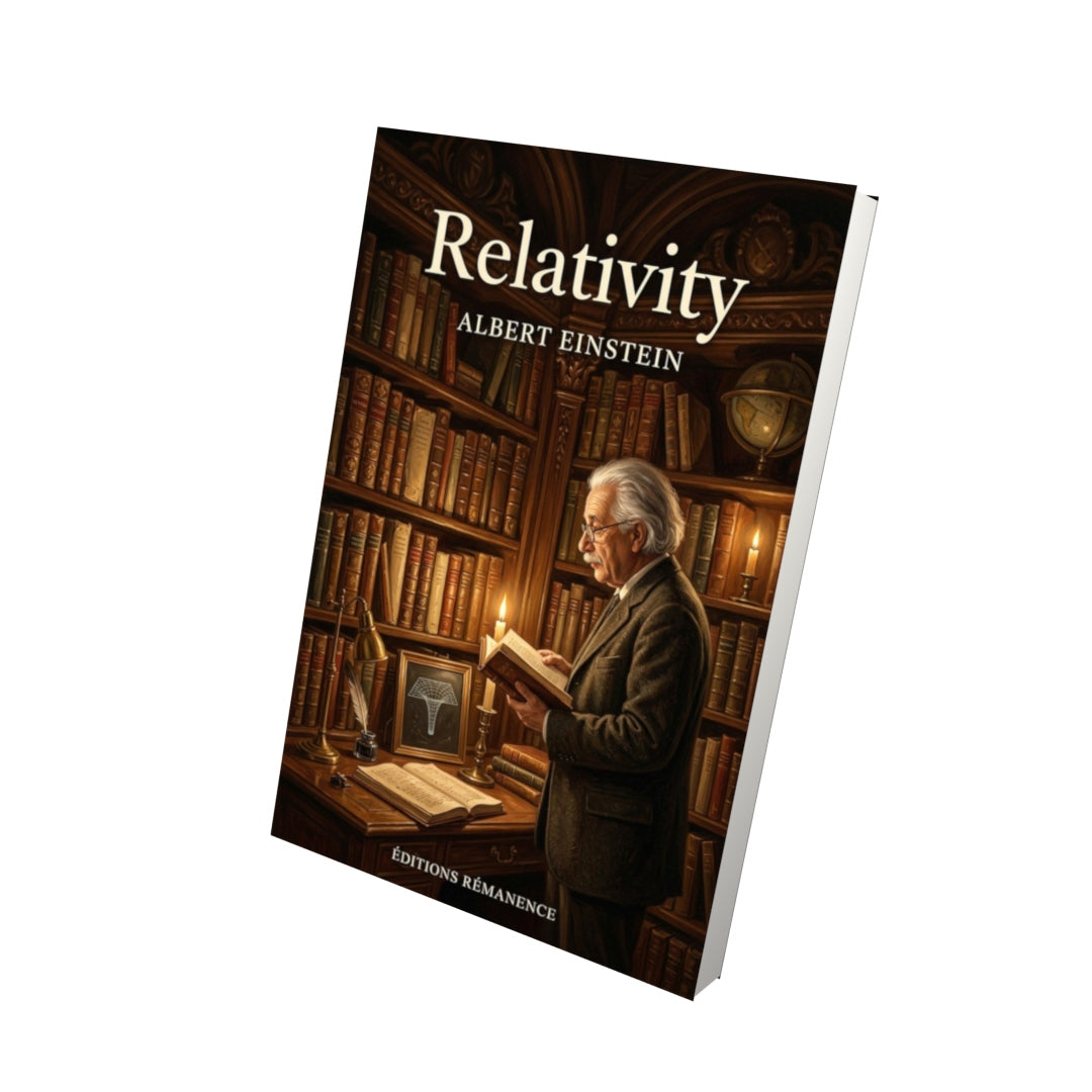 Livre Relativity – Albert Einstein - Vue 3D - Editions Remanence