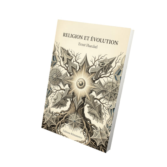 Livre Religion et Évolution par Ernst Haeckel - Vue 3D - Editions Remanence