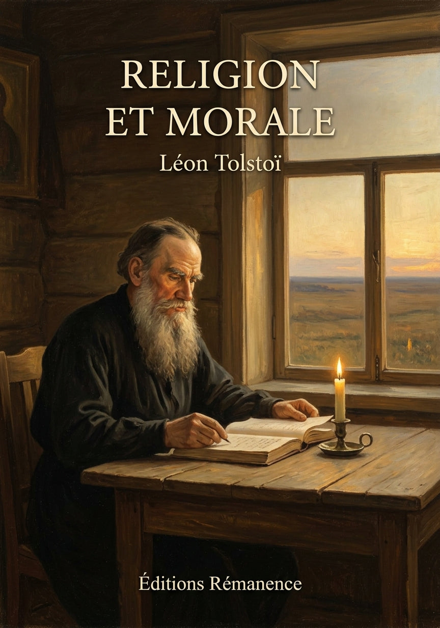 Livre Religion et morale par Léon Tolstoï - Couverture - Editions Remanence