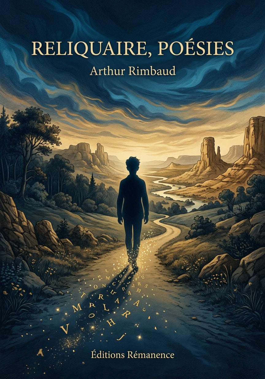 Livre Reliquaire, poésies par Arthur Rimbaud - Couverture - Editions Remanence