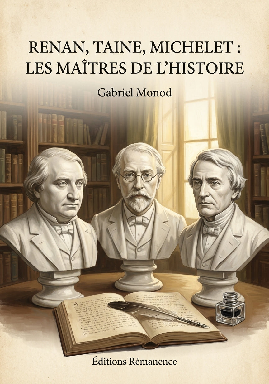 Renan, Taine, Michelet : Les maîtres de l'histoire - Gabriel Monod (Couverture)
