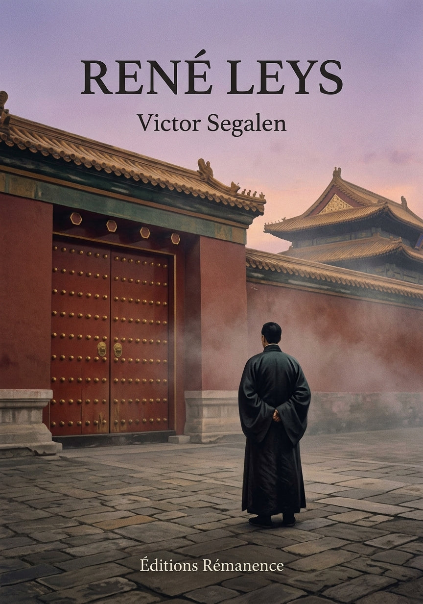 Livre René Leys par Victor Segalen - Couverture - Editions Remanence