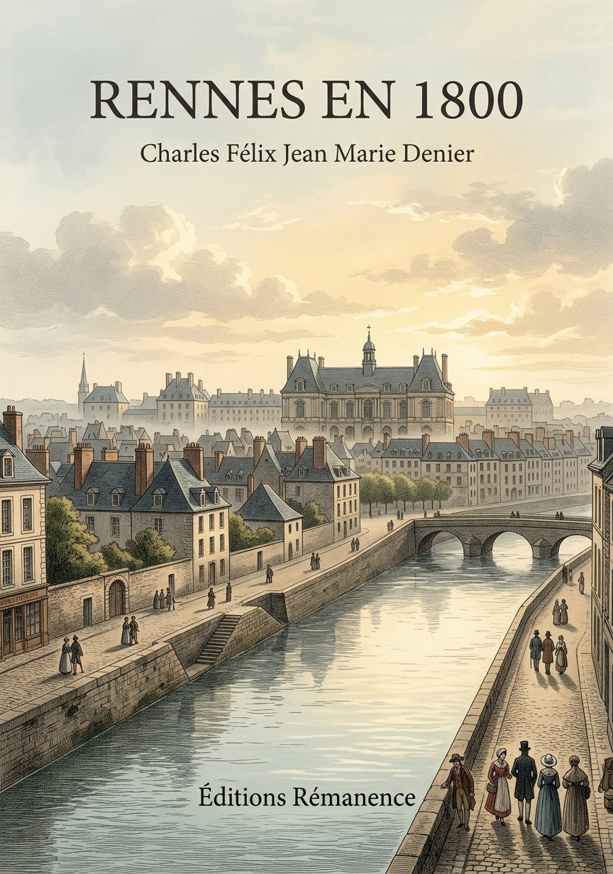 Livre Rennes en 1800 par Charles Félix Jean Marie Denier - Couverture - Editions Remanence