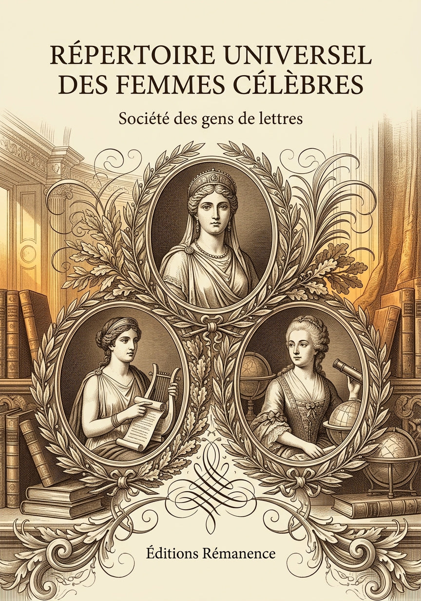 Livre Répertoire universel des femmes célèbres par Société des gens de lettres - Couverture - Editions Remanence