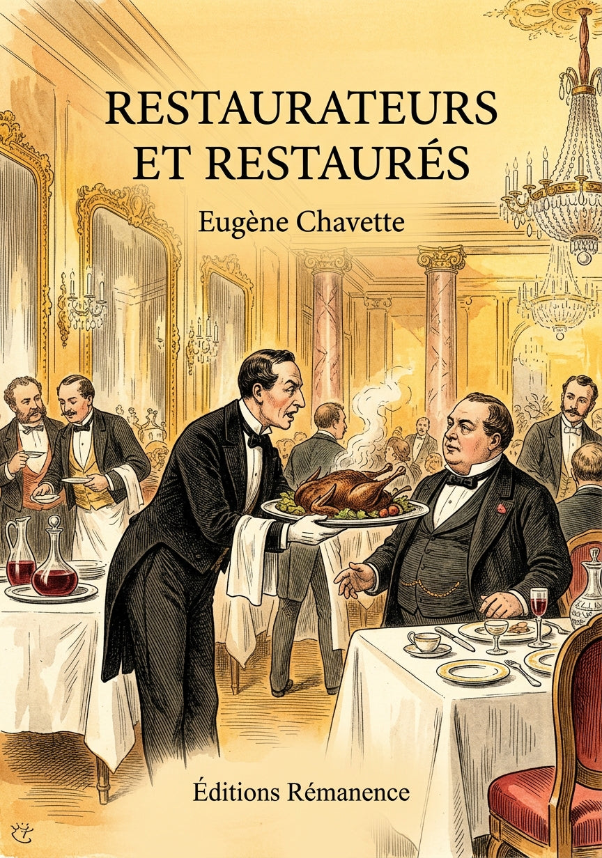 Livre Restaurateurs et Restaurés par Eugène Chavette - Couverture - Editions Remanence