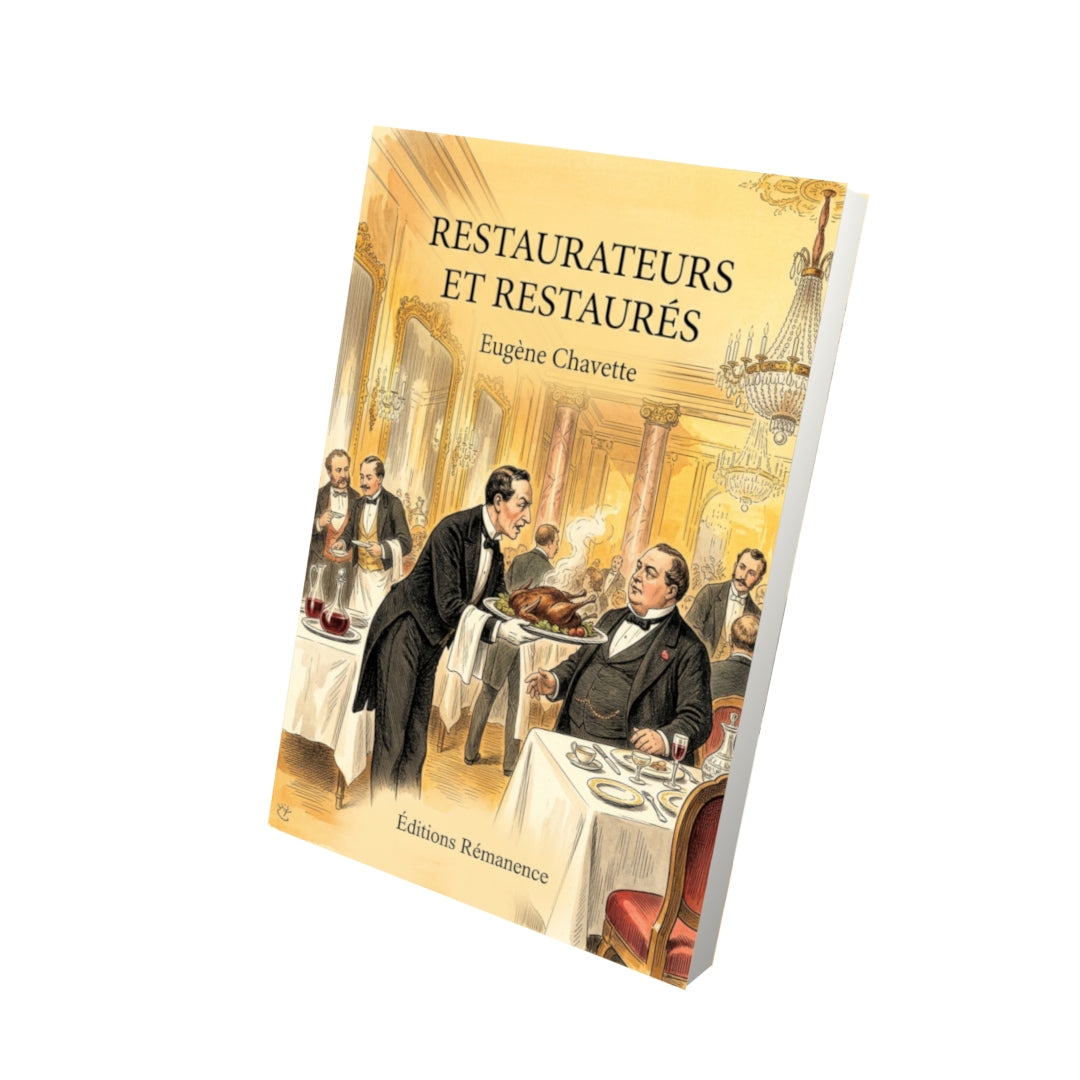 Livre Restaurateurs et Restaurés par Eugène Chavette - Vue 3D - Editions Remanence