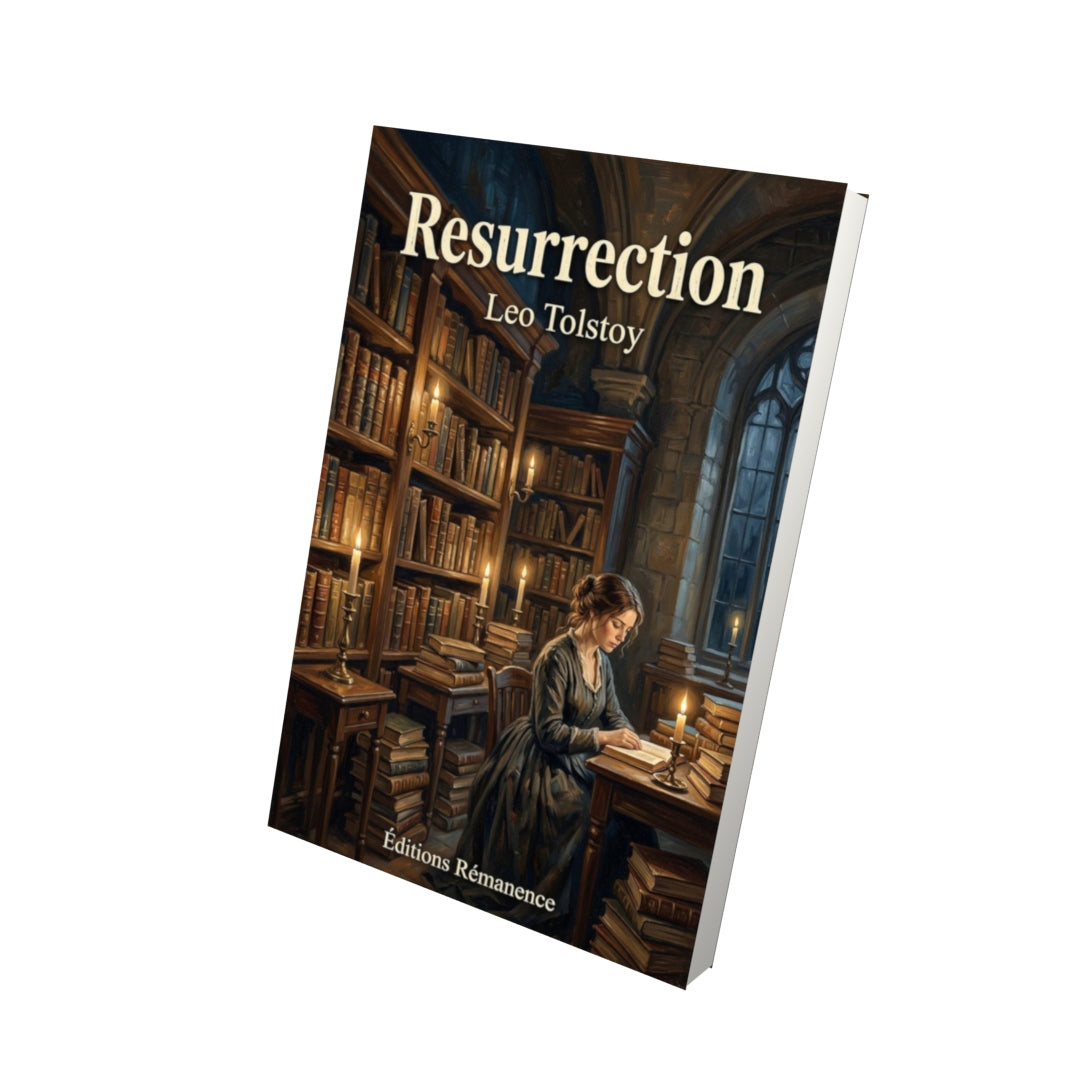 Livre Resurrection – Leo Tolstoy - Vue 3D - Editions Remanence