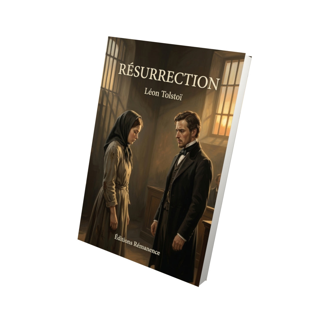 Livre Résurrection par Léon Tolstoï - Vue 3D - Editions Remanence