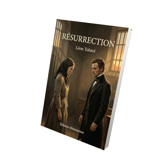 Livre Résurrection par Léon Tolstoï - Vue 3D - Editions Remanence