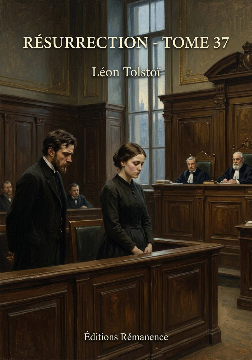 Livre Résurrection - Tome 37 par Léon Tolstoï - Couverture - Editions Remanence