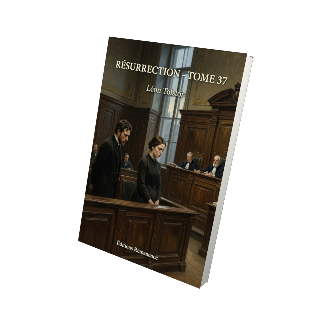 Livre Résurrection - Tome 37 par Léon Tolstoï - Vue 3D - Editions Remanence