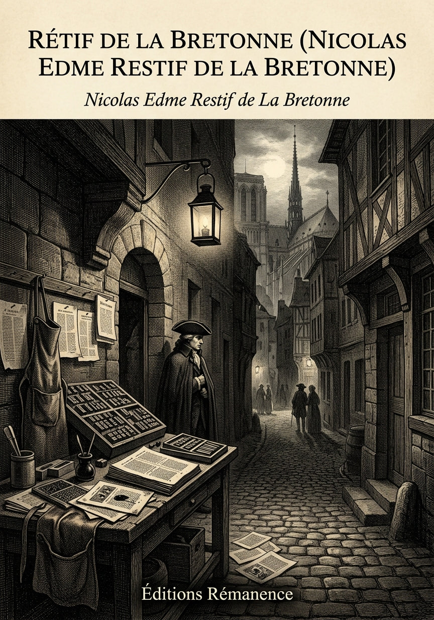 Livre Rétif de la Bretonne (Nicolas Edme Restif de La Bretonne) par Nicolas Edme Restif de La Bretonne - Couverture - Editions Remanence