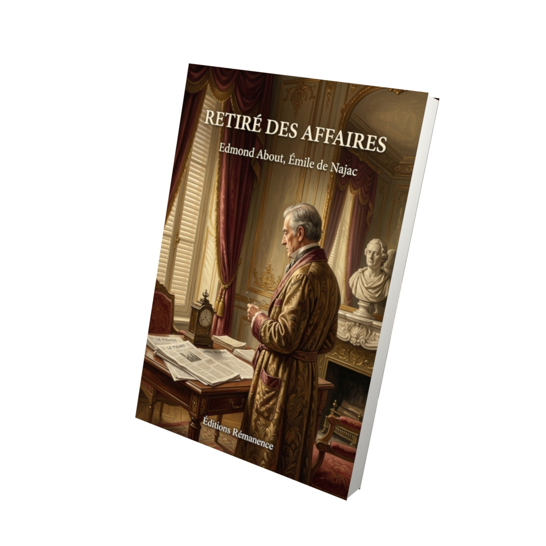 Livre Retiré des affaires par Edmond About, Émile de Najac - Vue 3D - Editions Remanence