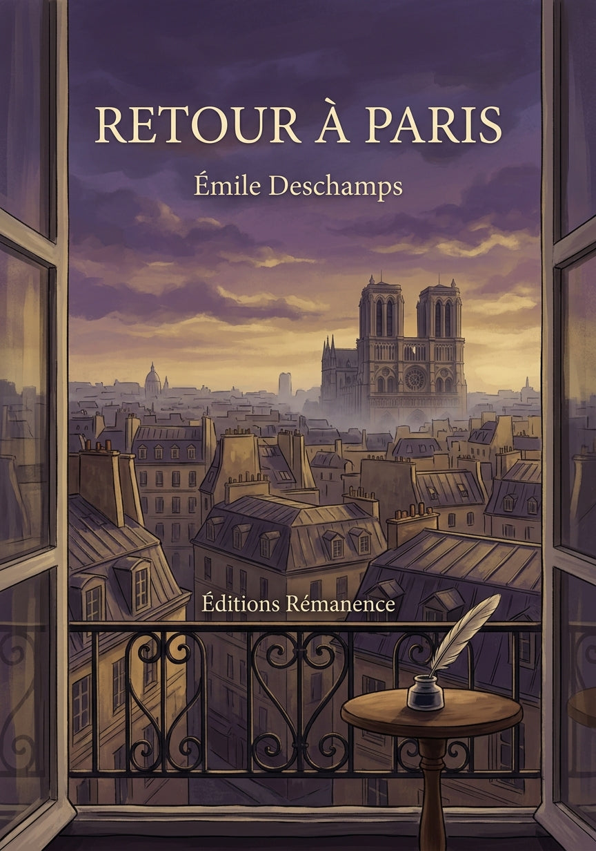 Livre Retour à Paris par Émile Deschamps - Couverture - Editions Remanence