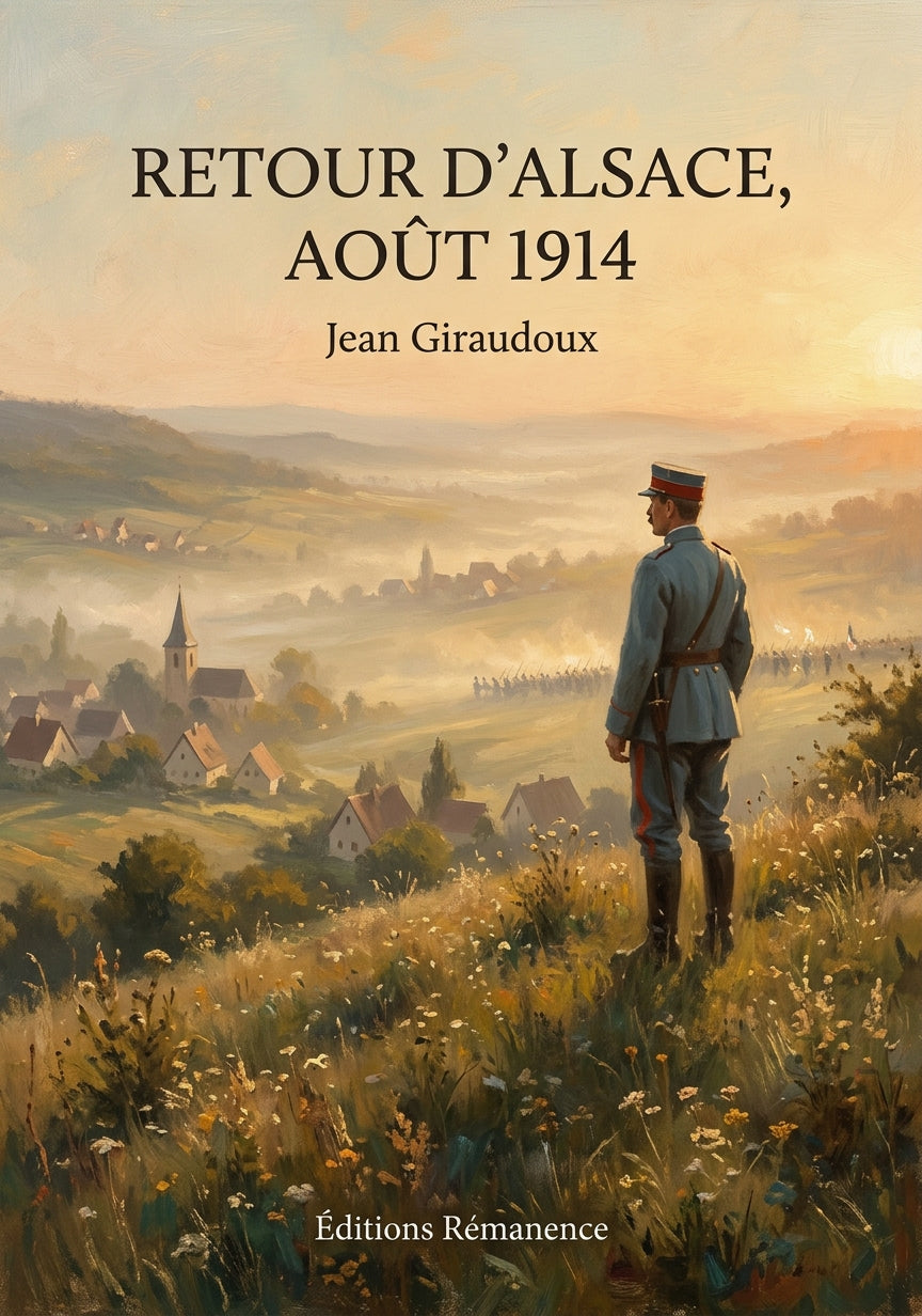Livre Retour d’Alsace, août 1914 par Jean Giraudoux - Couverture - Editions Remanence