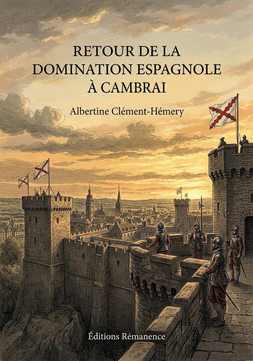 Livre Retour de la domination espagnole à Cambrai par Albertine Clément-Hémery - Couverture - Editions Remanence
