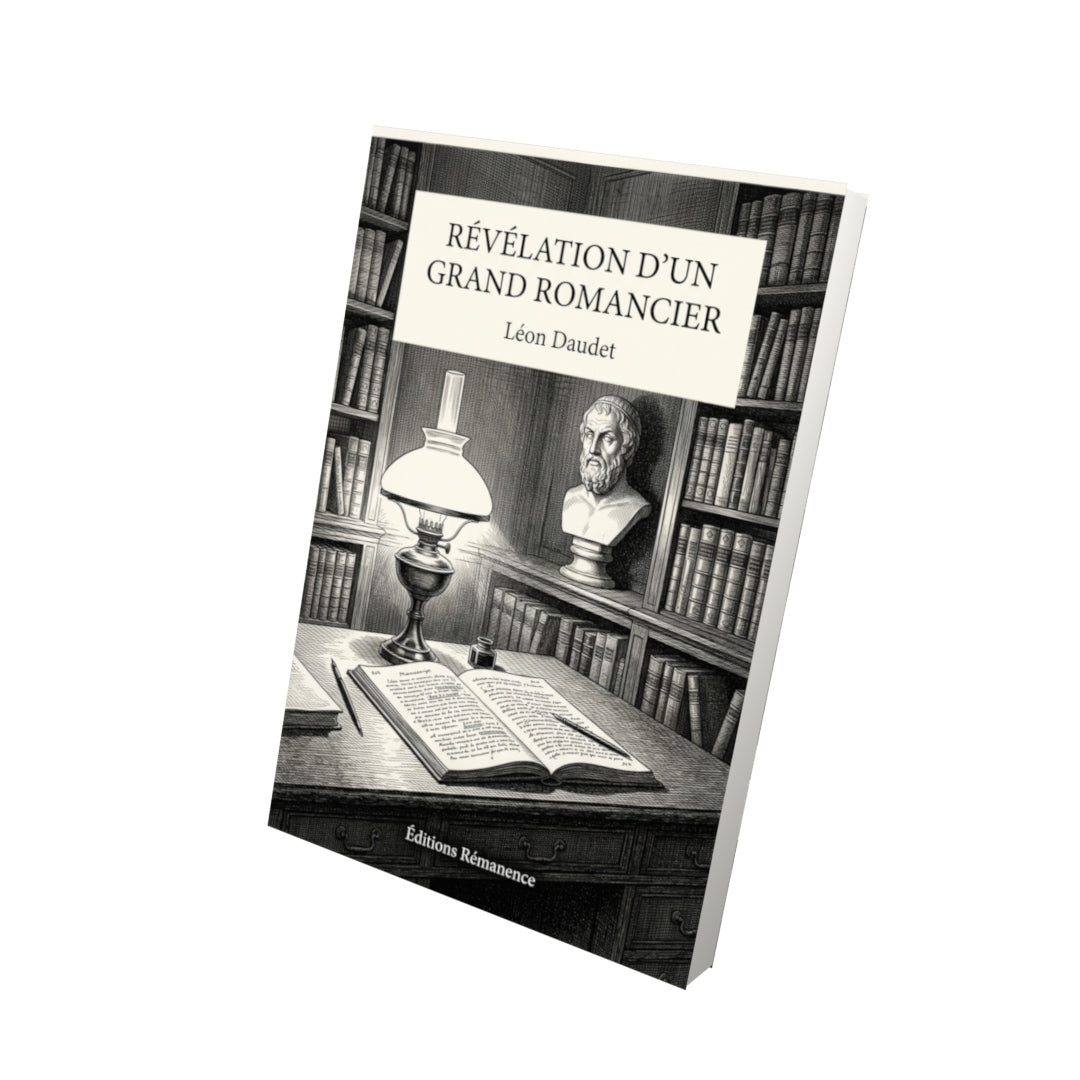 Livre Révélation d’un grand romancier par Léon Daudet - Vue 3D - Editions Remanence