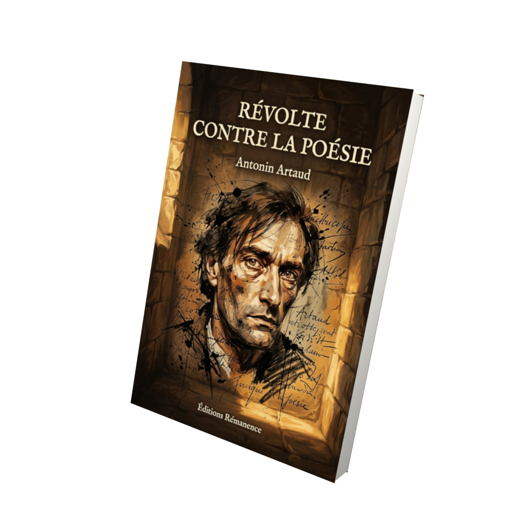 Livre Révolte contre la poésie par Antonin Artaud - Vue 3D - Editions Remanence