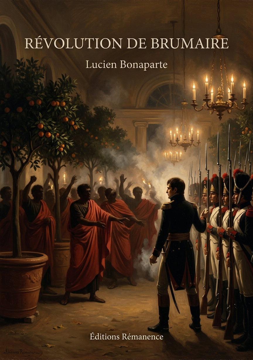 Livre Révolution de brumaire par Lucien Bonaparte - Couverture - Editions Remanence