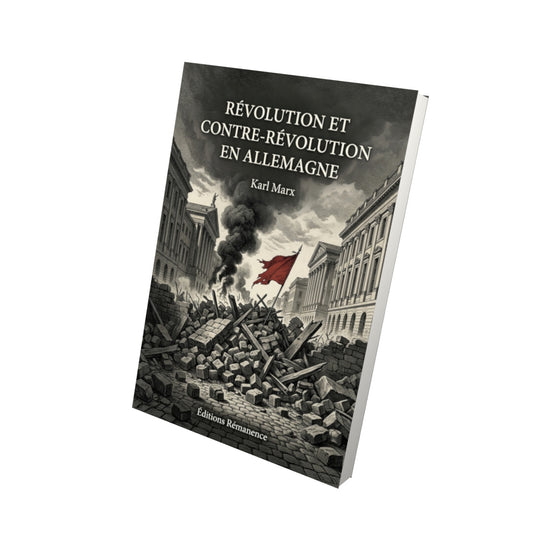 Livre Révolution et contre-révolution en Allemagne par Karl Marx - Vue 3D - Editions Remanence