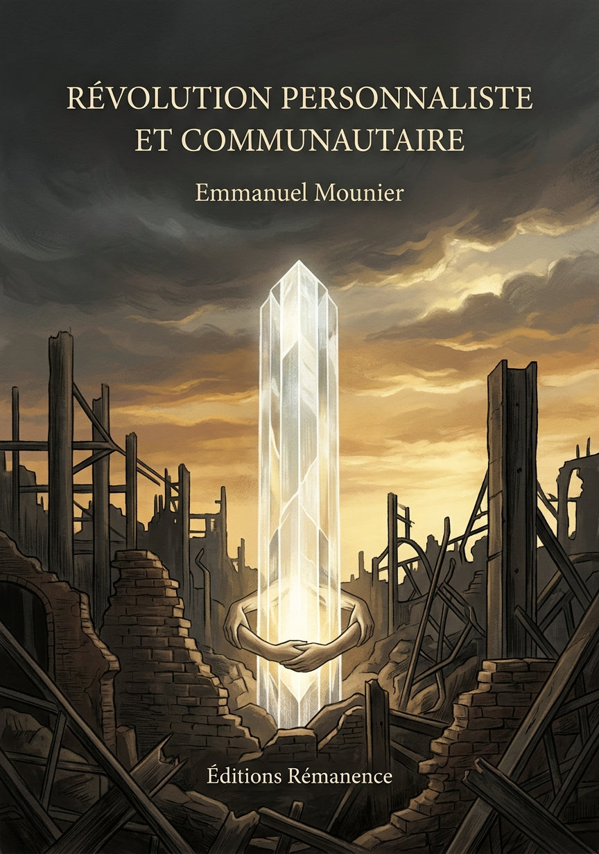Livre Révolution personnaliste et communautaire par Emmanuel Mounier - Couverture - Editions Remanence