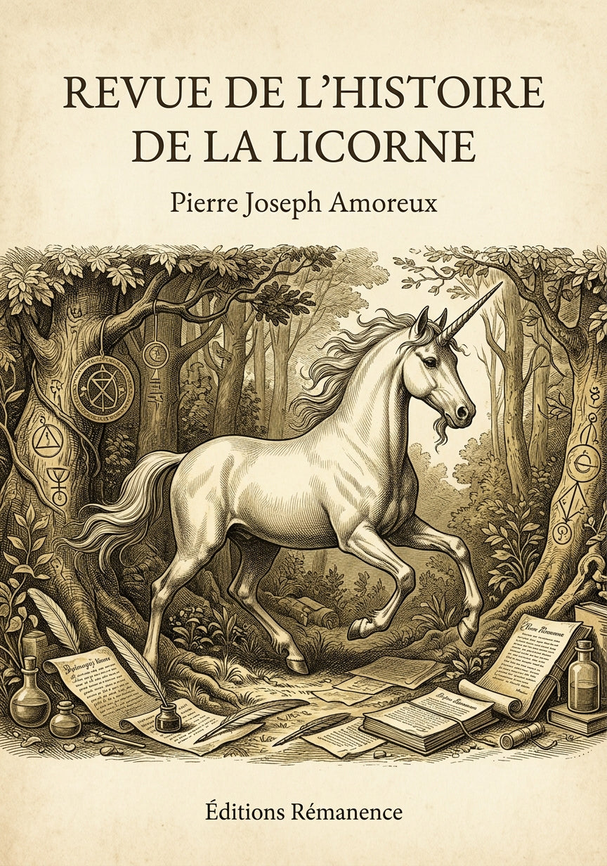 Revue de l'histoire de la Licorne - Pierre Joseph Amoreux (Couverture)