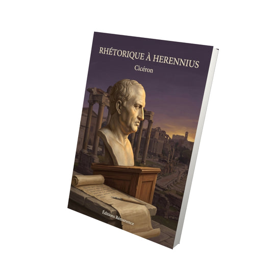 Livre Rhétorique à Herennius - Cicéron - Vue 3D - Editions Remanence