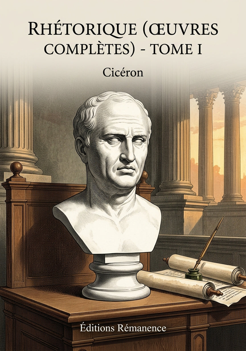 Livre Rhétorique (Œuvres complètes) - Tome I par Cicéron - Couverture - Editions Remanence