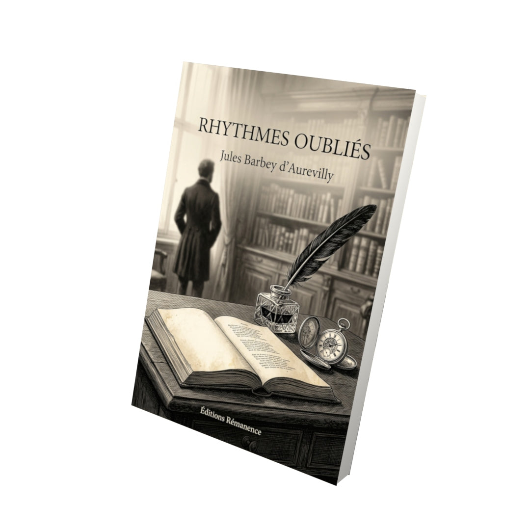 Livre Rhythmes oubliés par Jules Barbey d’Aurevilly - Vue 3D - Editions Remanence