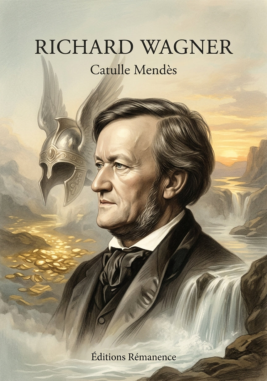 Livre Richard Wagner par Catulle Mendès - Couverture - Editions Remanence