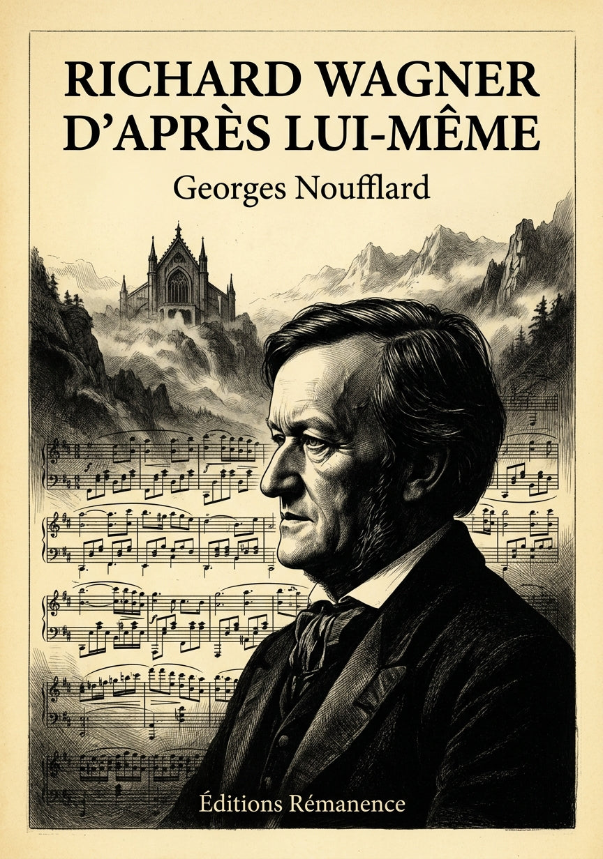 Livre Richard Wagner d’après lui-même par Georges Noufflard - Couverture - Editions Remanence
