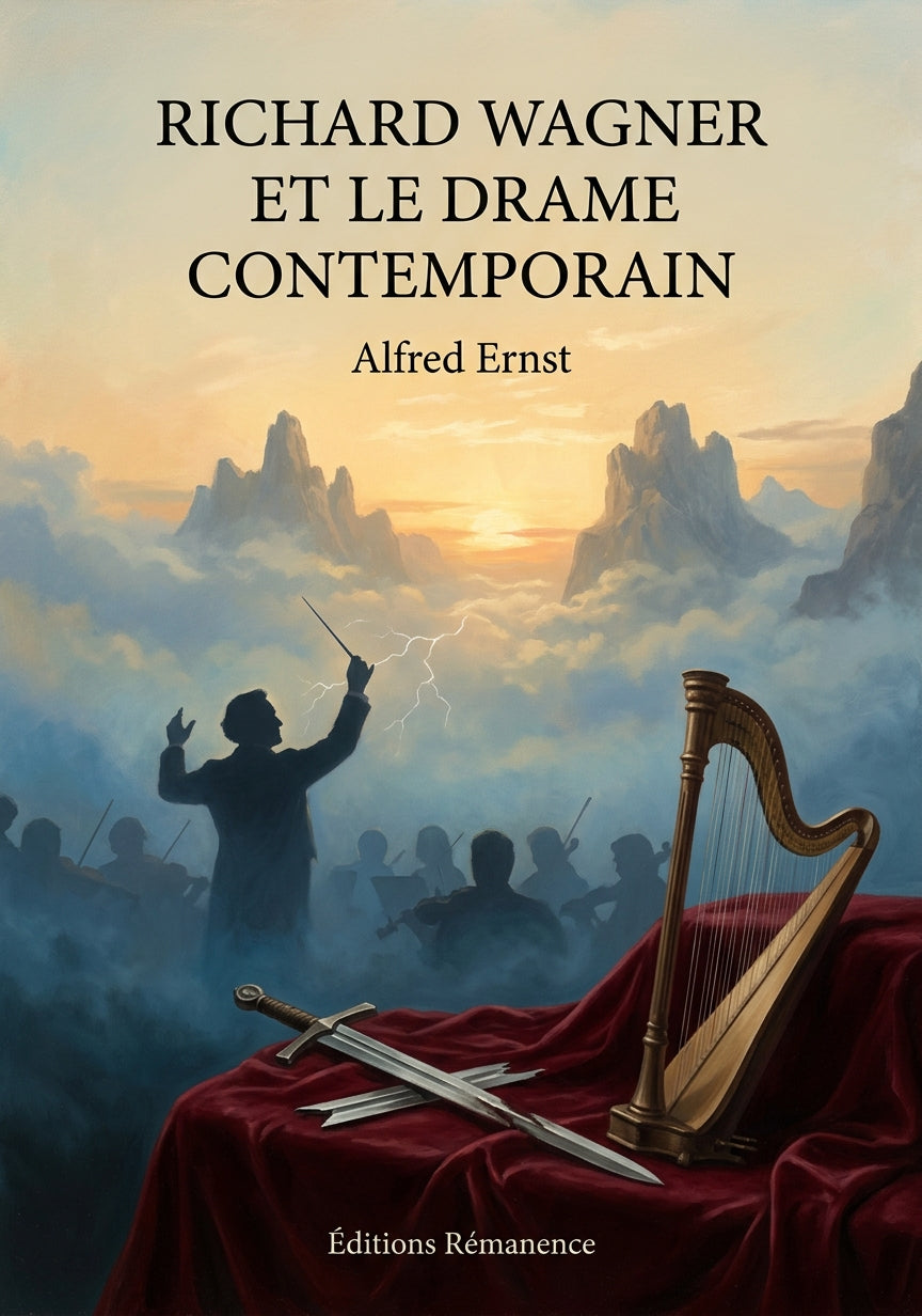 Livre Richard Wagner et le Drame contemporain par Alfred Ernst - Couverture - Editions Remanence